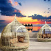 Outdoor Wicker Birdcage Lounger Furniture Outdoor Wicker Birdcage Lounger Furniture