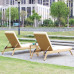 Outdoor Rattan Lounge Pool Lounger Garden Patio Balcony Outdoor Waterproof Sunscreen Beach Rattan Lounger
