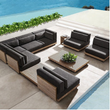 Outdoor Luxury Solid Wood Sofa Sets Outdoor Luxury Solid Wood Sofa Sets