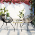 Nordic Balcony Rattan Weave Combination Minimalist Furniture Chairs Tables Courtyard Outdoor Patio Relaxer Rocker Nordic Balcony Rattan Weave Combination Minimalist Furniture Chairs Tables Courtyard Outdoor Patio Relaxer Rocker
