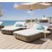 Outdoor Wicker Lounger Sofa Bed