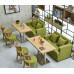 Simple Coffee Shop Sofa Table And Chairs Combination