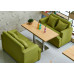 Simple Coffee Shop Sofa Table And Chairs Combination