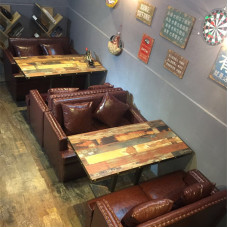 Retro Westhouses Sofa Cafes Sofa Tables And Chairs Combination