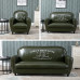 American Retro Bar Cafe Couches Single Three Person Leather Sofas Clothing Store Bedroom Industrial Style Cheap