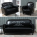 American Retro Bar Cafe Couches Single Three Person Leather Sofas Clothing Store Bedroom Industrial Style Cheap