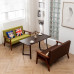Minimalist Tea Shop Cafe Hotel Negotiations B and B Card Seats Solid Wood Double Sofa Table Chairs Minimalist Tea Shop Cafe Hotel Negotiations B and B Card Seats Solid Wood Double Sofa Table Chairs