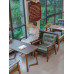 Vintage Bar Coffee House Dining Table Chair Set Lounge Seating Cafe Milkshake Bar Commercial and Leisure