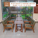 Vintage Bar Coffee House Dining Table Chair Set Lounge Seating Cafe Milkshake Bar Commercial and Leisure