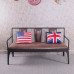 Vintage Iron Cafe Chair And Sofa Seat Combination Vintage Iron Cafe Chair And Sofa Seat Combination