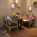 Vintage Loft Iron Sofa Cafe Bar Table Sofa Combination Vintage Loft Iron Sofa Cafe Bar Table Sofa Combination