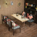 Vintage Loft Iron Sofa Cafe Bar Table Sofa Combination Vintage Loft Iron Sofa Cafe Bar Table Sofa Combination