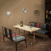 Vintage Loft Iron Sofa Cafe Bar Table Sofa Combination Vintage Loft Iron Sofa Cafe Bar Table Sofa Combination