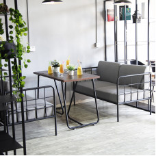Simple Style Iron Chair Table Sofa Seat Combination For Bar Cafe Restaurant