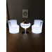 Luminous Bar Tables Chairs Patio Outdoor Activities Courtyard Creative Table Three Chairs Furniture