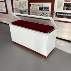 Glass Baked Paint Museum Exhibit Cabinets