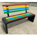 Outdoor Park Bench Iron Plastic Seating Public Mall Outdoor Park Bench Iron Plastic Seating Public Mall