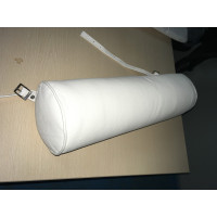 White Italian Leather Pillow Bolster For Le Corbusier LC4 Chaise Lounge Chair