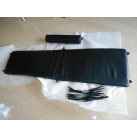 Cushion And Straps For Le Corbusier Lc4 Chaise Lounge Chair In Black PU Leather