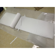 Cushion And Straps For Le Corbusier Lc4 Chaise Lounge Chair In White PU Leather Cushion And Straps For Le Corbusier Lc4 Chaise Lounge Chair In White PU Leather