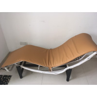 Cushion And Straps For Le Corbusier Lc4 Chaise Lounge Chair In Tan PU Leather