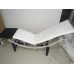 Mix Colored White And Black Cushion For Le Corbusier Lc4 Chaise Lounge Chair In Italian Leather