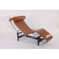 Le Corbusier Lc4 Chaise Lounge Chair Cushion And Strap in Higher grade Italian Leather