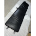 Black Nappa Leather Le Corbusier Lc4 Chaise Lounge Chair Cushion And Strap