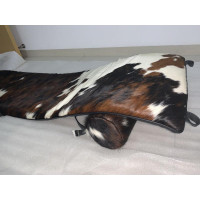 Le Corbusier LC4 Chaise Lounge Chair Cushion and Strap in Tri-Color Pony Skin Leather