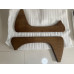 Replacement Leg Base Frame In Light Walnut Wood For Noguchi Table