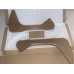 Replacement Leg Base Frame In Light Walnut Wood For Noguchi Table