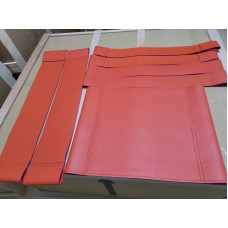 Repair Replacement Straps And Cushion For Wassily Kandinsky Chair In Orange Italian Leather And Bonded Leather Repair Replacement Straps And Cushion For Wassily Kandinsky Chair In Orange Italian Leather And Bonded Leather