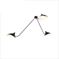 Serge Mouille Style 3 Arms Pendant Ceiling Lamp