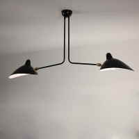Serge Mouille Style 2 Arms Ceiling Lamp Reproduction Lightings