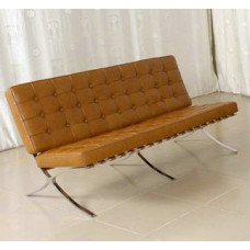 Barcelona Loveseat Cushions And Straps In Full Aniline Leather Barcelona Loveseat Cushions And Straps In Full Aniline Leather