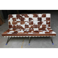 Pony Skin Leather Barcelona Sofa Cushions