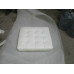 White Barcelona Ottoman Cushion In Italian Leather White Barcelona Ottoman Cushion In Italian Leather