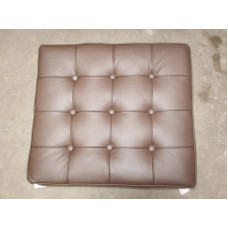 Chocolate Brown Barcelona Ottoman Cushion In Italian Leather Chocolate Brown Barcelona Ottoman Cushion In Italian Leather