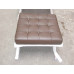 Chocolate Brown Barcelona Ottoman Cushion In Italian Leather Chocolate Brown Barcelona Ottoman Cushion In Italian Leather