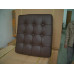 Chocolate Brown Barcelona Ottoman Cushion In Italian Leather Chocolate Brown Barcelona Ottoman Cushion In Italian Leather