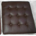 Chocolate Brown Barcelona Ottoman Cushion In Italian Leather Chocolate Brown Barcelona Ottoman Cushion In Italian Leather