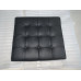 Black Barcelona Ottoman Cushion In Full Grain Leather Black Barcelona Ottoman Cushion In Full Grain Leather