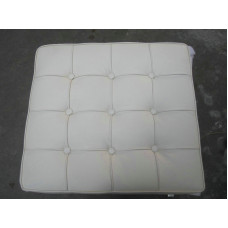 Off White Barcelona Ottoman Cushion In Full Grain Leather Off White Barcelona Ottoman Cushion In Full Grain Leather