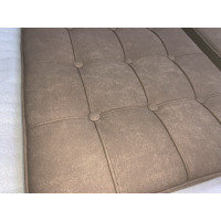 Barcelona Ottoman Cushion in Sueded Leather Artificial Nubuck Leather Barcelona Ottoman Cushion in Sueded Leather Artificial Nubuck Leather
