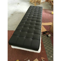 Black Barcelona Long Bench Cushion Three Seaters Bench Cushion 198Cm Black Barcelona Long Bench Cushion Three Seaters Bench Cushion 198Cm