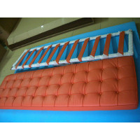 Orange Barcelona Long Bench Cushion Three Seaters Bench Cushion 198Cm Orange Barcelona Long Bench Cushion Three Seaters Bench Cushion 198Cm
