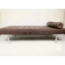 Barcelona Bolster Cylindrical Pillow For Daybed Or Bench Or Chair In Aniline Leather Barcelona Bolster Cylindrical Pillow For Daybed Or Bench Or Chair In Aniline Leather