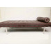 Barcelona Bolster Cylindrical Pillow For Daybed Or Bench Or Chair In Aniline Leather Barcelona Bolster Cylindrical Pillow For Daybed Or Bench Or Chair In Aniline Leather