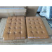 Mustard Brown Barcelona Chair Cushions In PU Leather