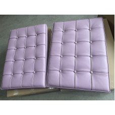 Purple Barcelona Chair Cushions In PU Leather Purple Barcelona Chair Cushions In PU Leather